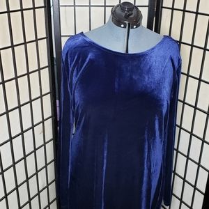 SHEIN Blue Velvet Dress